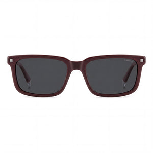 Polaroid PLD 4174/S/X Rectangle Sunglasses for Men — front view, Acetate frame