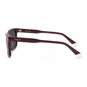 Polaroid PLD 4174/S/X Rectangle Sunglasses Men — side view, Polarized Grey lens