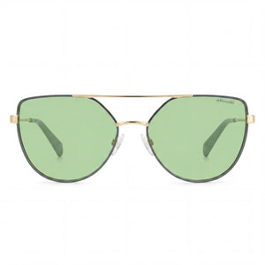 Polaroid Pld 6057/S Pilot Sunglasses for Women — front view, Metal frame