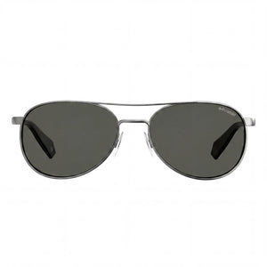 Polaroid Pld 6070/S/X Aviator Sunglasses for Women — front view, Stainless Steel frame
