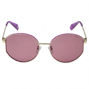 Polaroid Pld 6072/F/S/X Round Sunglasses for Women — front view, Alloy Steel frame