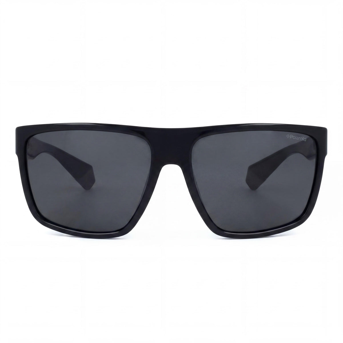 Gafas de sol cuadradas unisex Polaroid Pld 6076/S con montura de policarbonato negro y lentes polarizadas grises UV de 60 mm, Photo 2