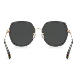 Polaroid Pld 6153/G/S Butterfly Sunglasses Women — side view, Non-Polarized Grey lens