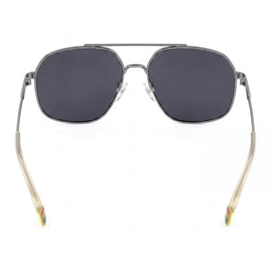 Polaroid Pld 6173/S Aviator Sunglasses Unisex — side view, Polarized Gray lens