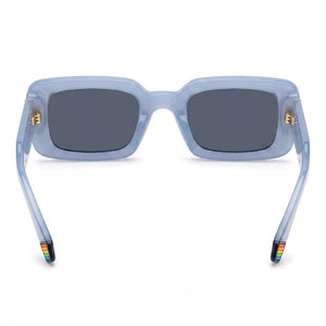 Polaroid PLD 6208/S/X Rectangle Sunglasses for Women — interior view, Non-Polarized lens detail