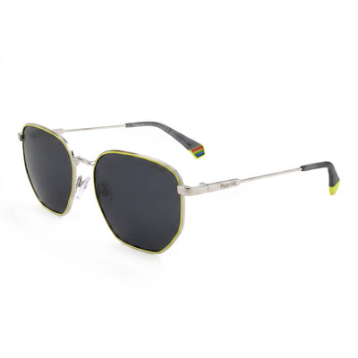 Polaroid Pld 6214/S/X Silver Round Sunglasses Unisex, Grey lens