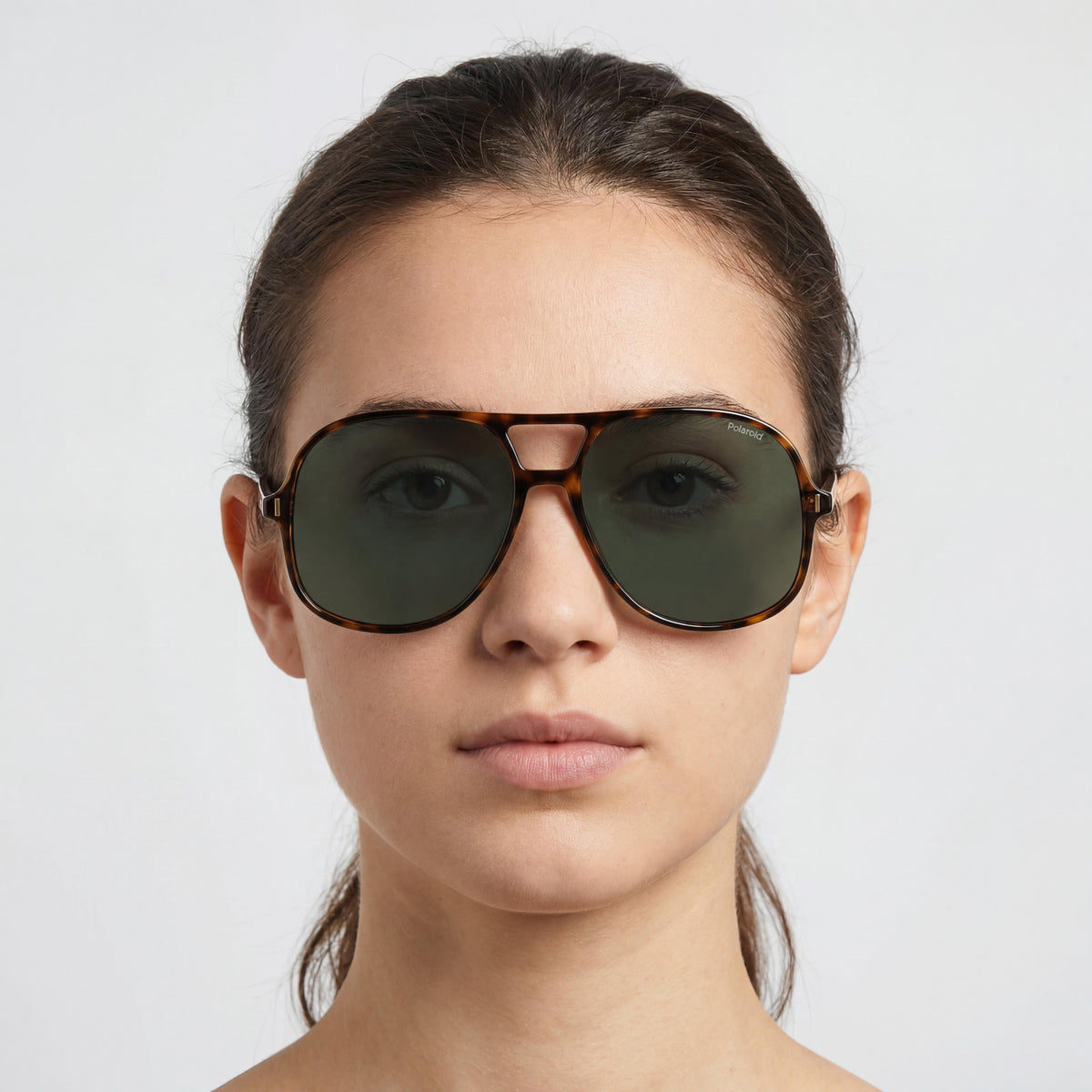 Polaroid PLD 6217/S Havana Aviator Sunglasses for Women, 57mm, Photo 5