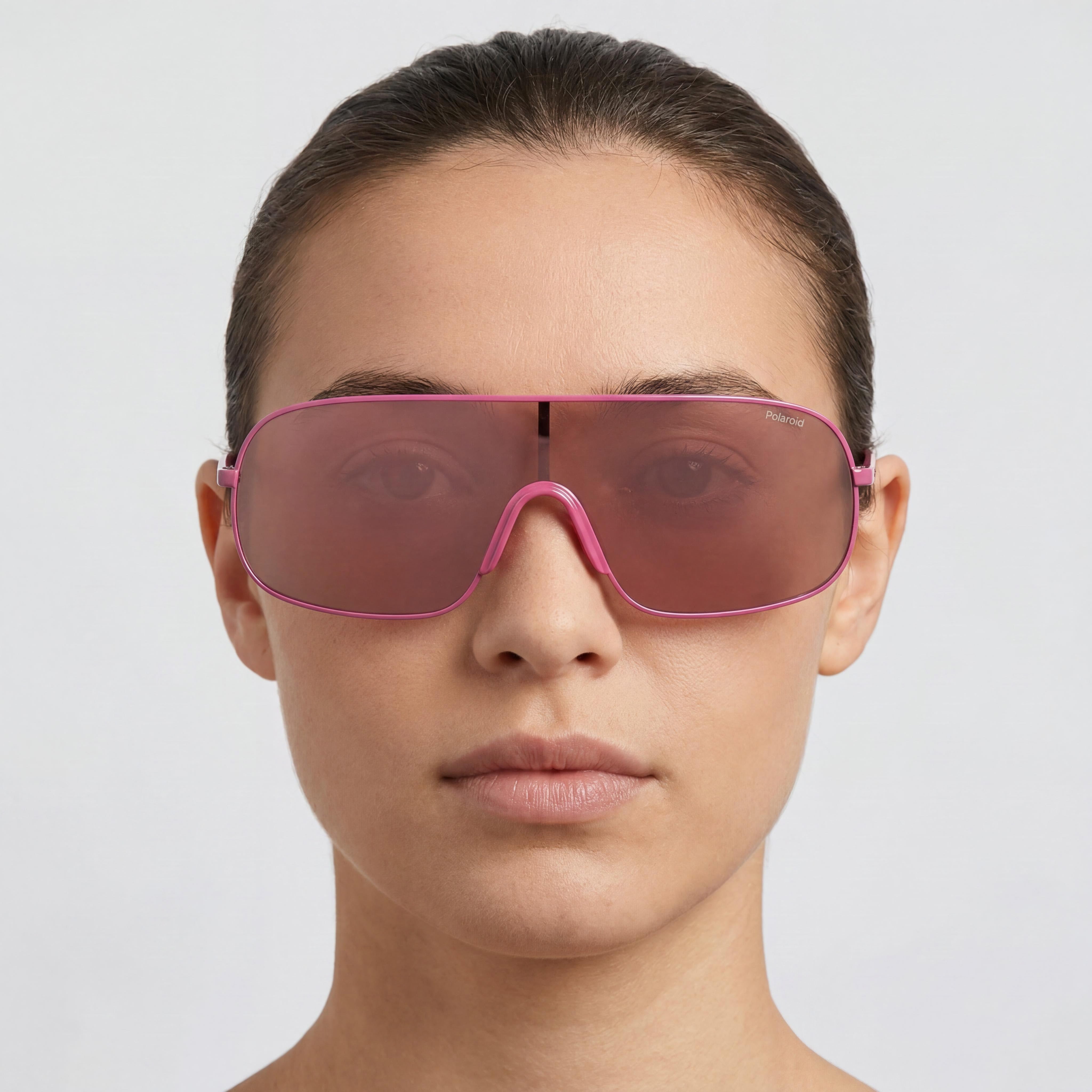 Polaroid Pld 6222/S Fuchsia Shield Polarized Sunglasses Unisex, Photo 4