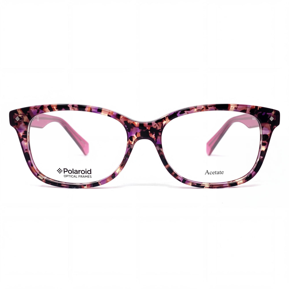 Polaroid Pld D 321 Oval Eyeglasses for Women — front view, Plastic