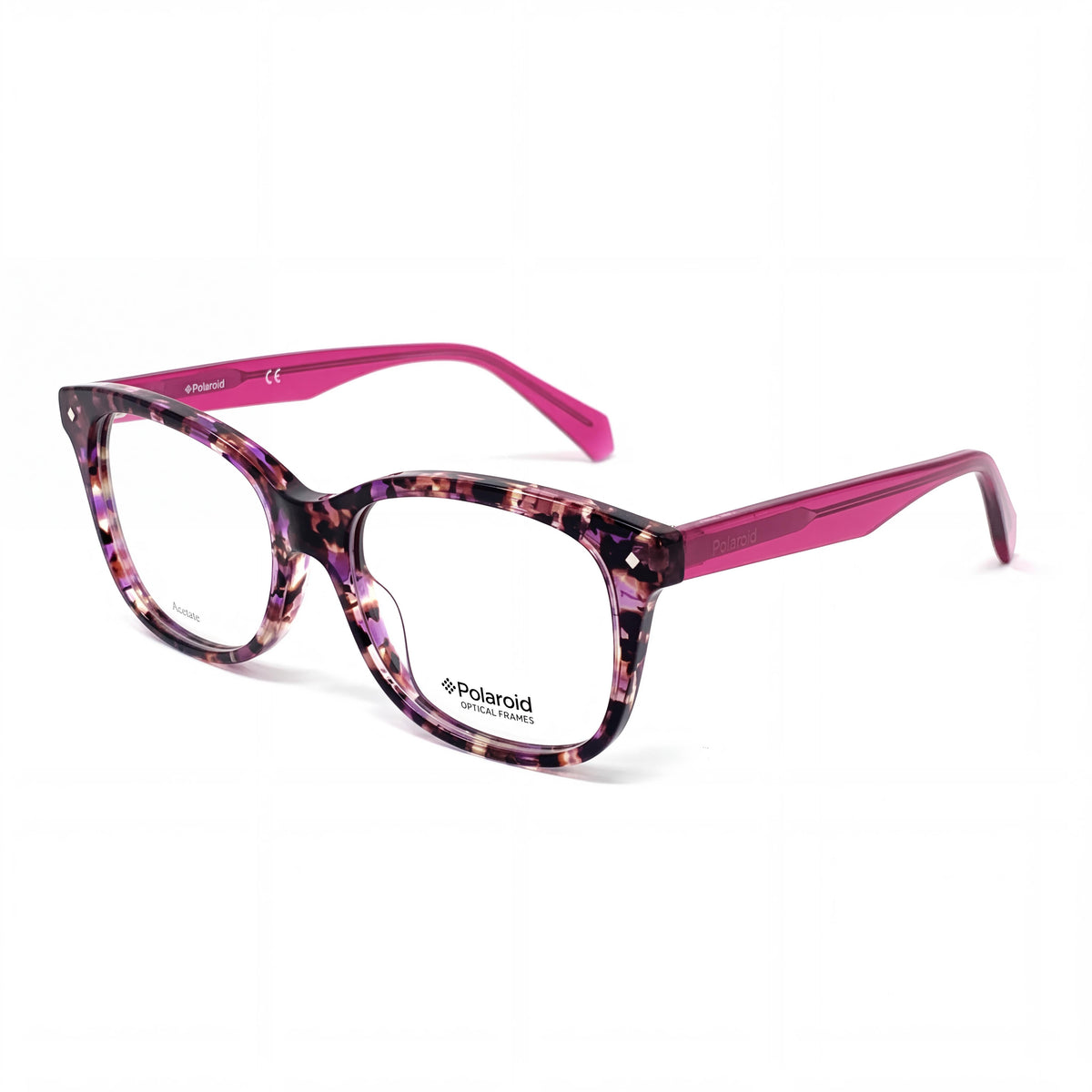 Polaroid Pld D 321 Havana Fuchsia Oval Eyeglasses for Women, 51mm, Photo 1