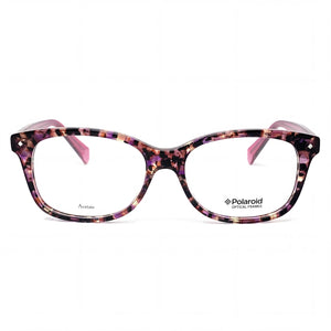 Polaroid Pld D 321 Rectangle Eyeglasses for Women — front view, Plastic