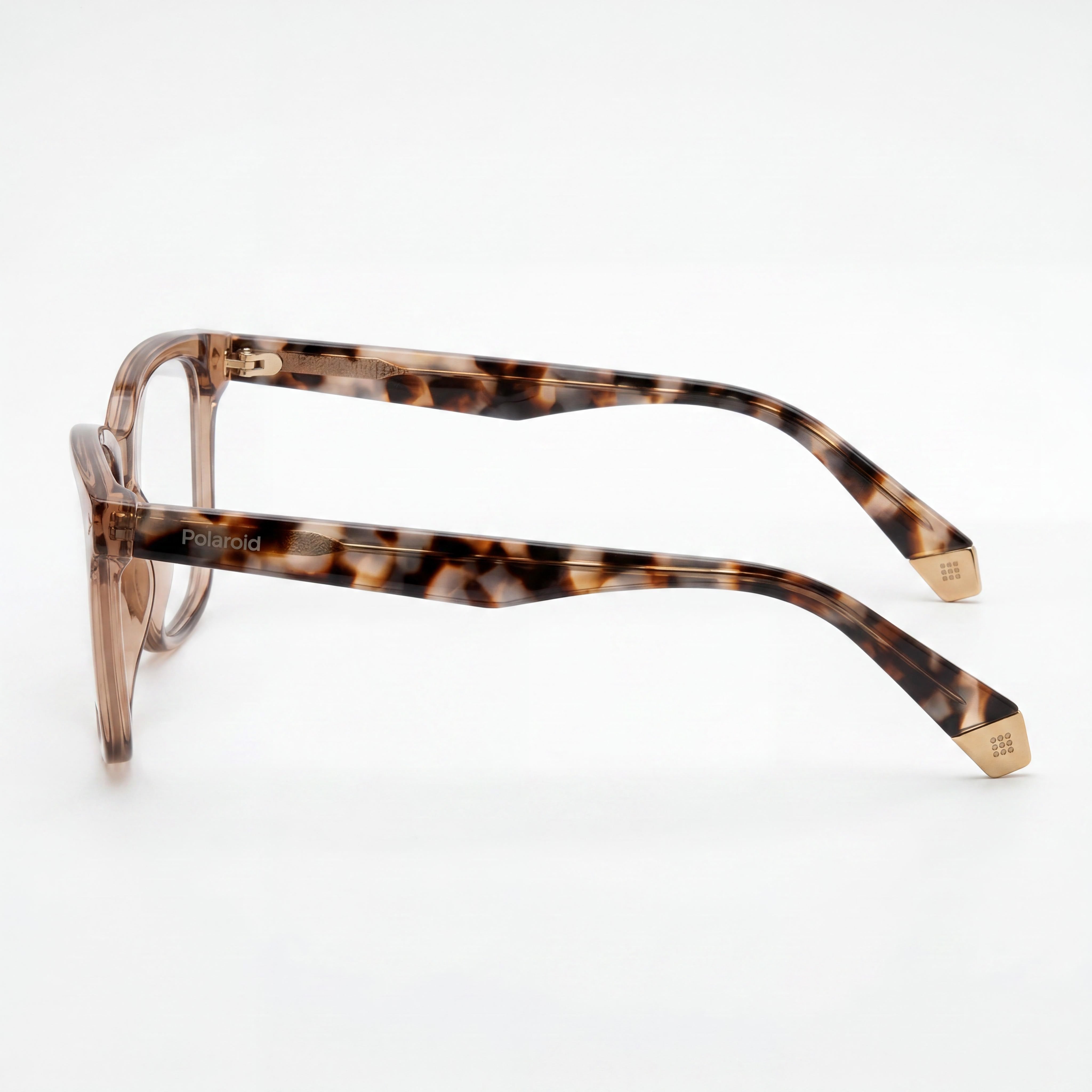 Polaroid PLD D338 Beige Rectangle Eyeglasses for Women, Acetate 54mm, Photo 3