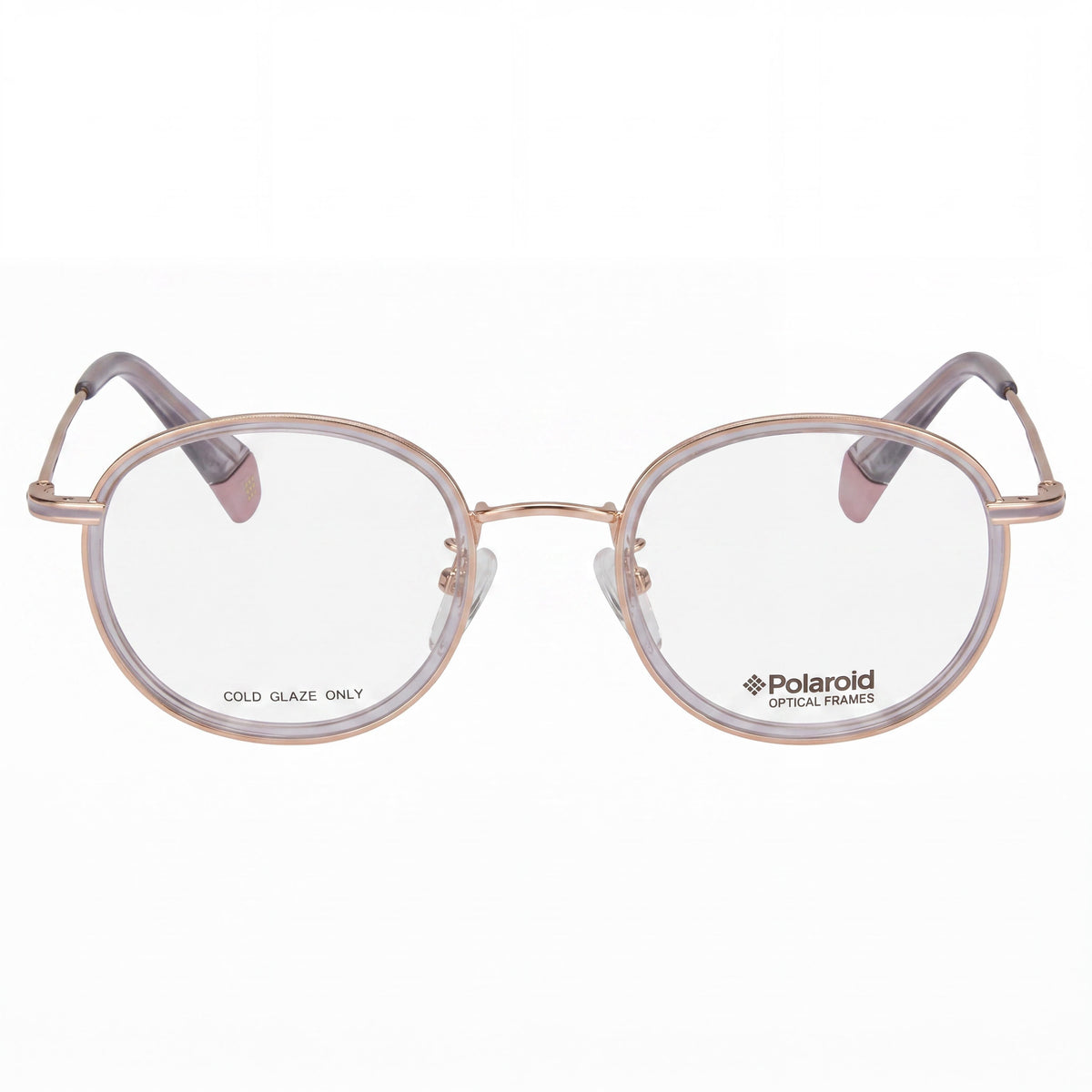 Gafas ópticas unisex Polaroid PLD D366/F de acero inoxidable, color dorado y morado, con ajuste asiático, 48 mm, Photo 2