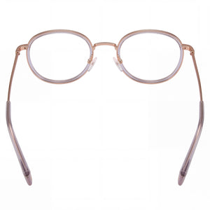 Polaroid PLD D366/F Round Eyeglasses Unisex — interior view, clear demo lenses
