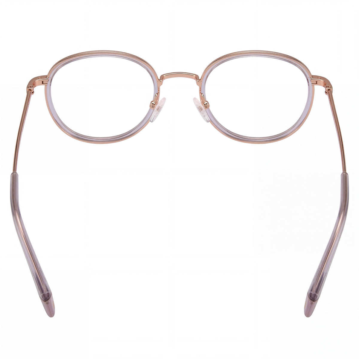 Gafas ópticas unisex Polaroid PLD D366/F de acero inoxidable, color dorado y morado, con ajuste asiático, 48 mm, Photo 4