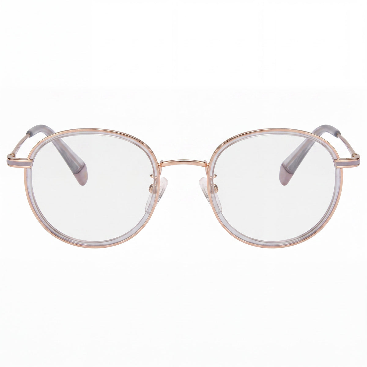 Gafas graduadas redondas unisex Polaroid PLD D366/F doradas y moradas, Photo 2