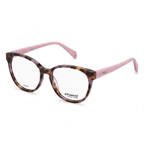 Polaroid PLD D371 Havana Oval Eyeglasses for Women, Acetate frame