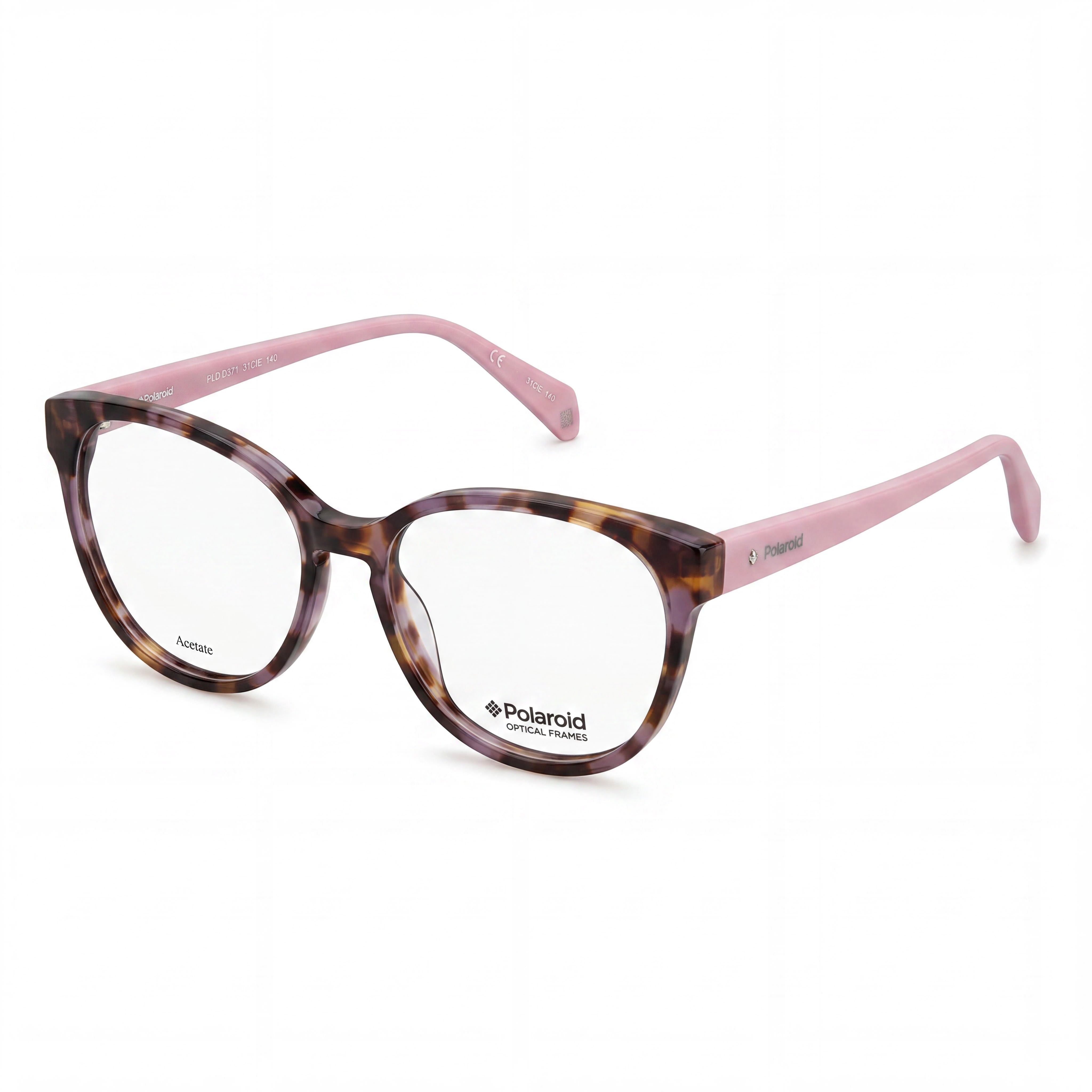 Polaroid PLD D371 Pink Havana Oval Eyeglasses for Women, Photo 1