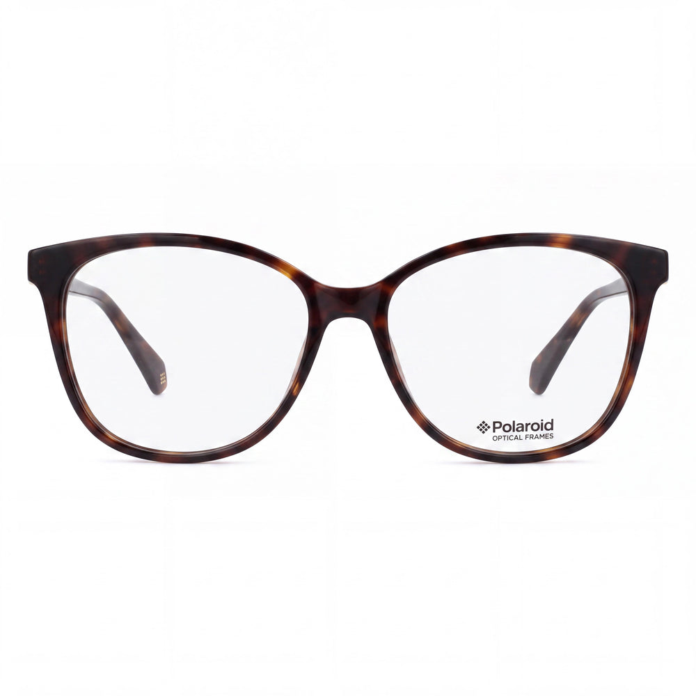 Polaroid Pld D372 Square Eyeglasses for Women — front view, Plastic