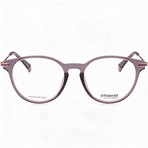 Polaroid PLD D374/G Round Eyeglasses for Women — front view, Polyamide