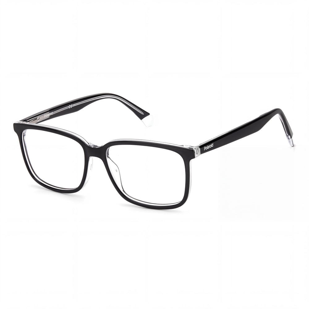 Polaroid Pld D394 Black Rectangle Eyeglasses for Men, Acetate frame