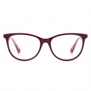 Polaroid Pld D395 Oval Eyeglasses for Men — front view, Plastic
