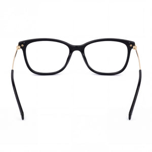 Polaroid PLD D416 Rectangle Eyeglasses for Women — interior view, Plastic or Polycarbonate demo lenses