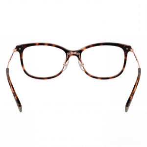 Polaroid PLD D416 Rectangle Eyeglasses Women — side view, Havana PROPIONISED temples