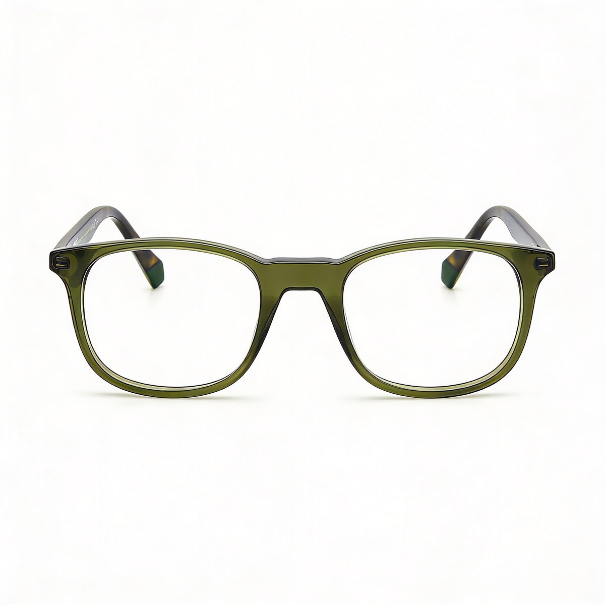 Gafas graduadas cuadradas Polaroid Pld D424 color oliva para hombre, 50 mm, Photo 2