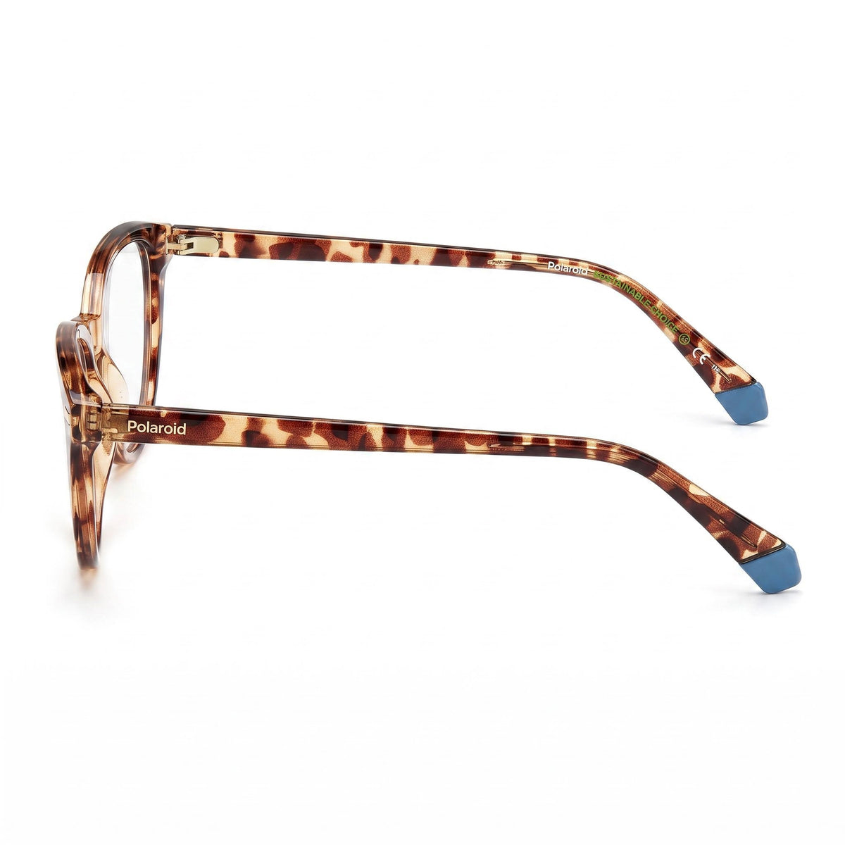 Gafas graduadas Polaroid Pld D432 Havana Beige Cat Eye para mujer, 53mm, Photo 2