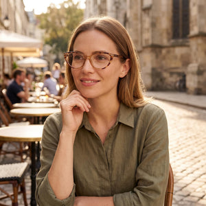 Polaroid Pld D432 Havana Beige Eyeglasses Women — lifestyle wear, classroom teaching
