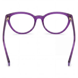 Polaroid Pld D432 Cat Eye Eyeglasses Men — side view, Violet Injected temples