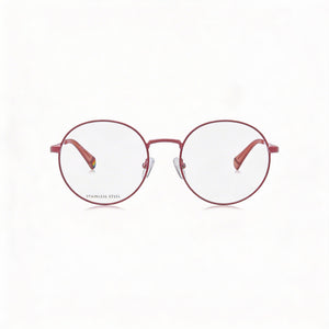 Polaroid Pld D449 Oval Eyeglasses for Unisex — front view, Metal