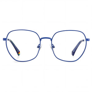 Polaroid Pld D450 Square Eyeglasses for Women — front view, Metal
