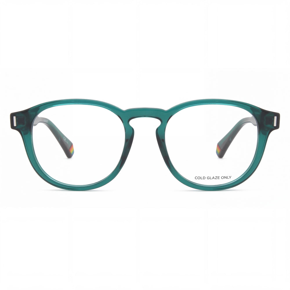 Polaroid Pld D452 Round Eyeglasses for Men — front view, Injected