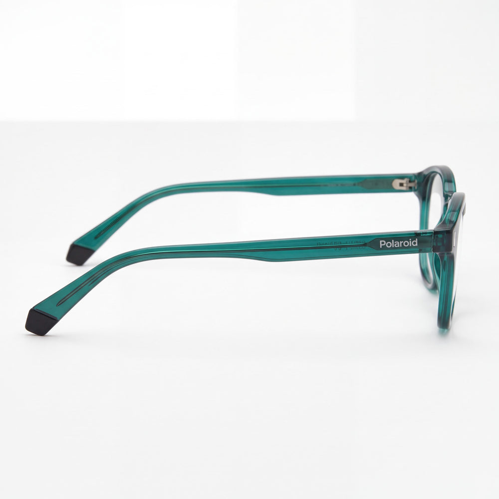 Polaroid Pld D452 Round Eyeglasses Men — side view, Green Injected temples
