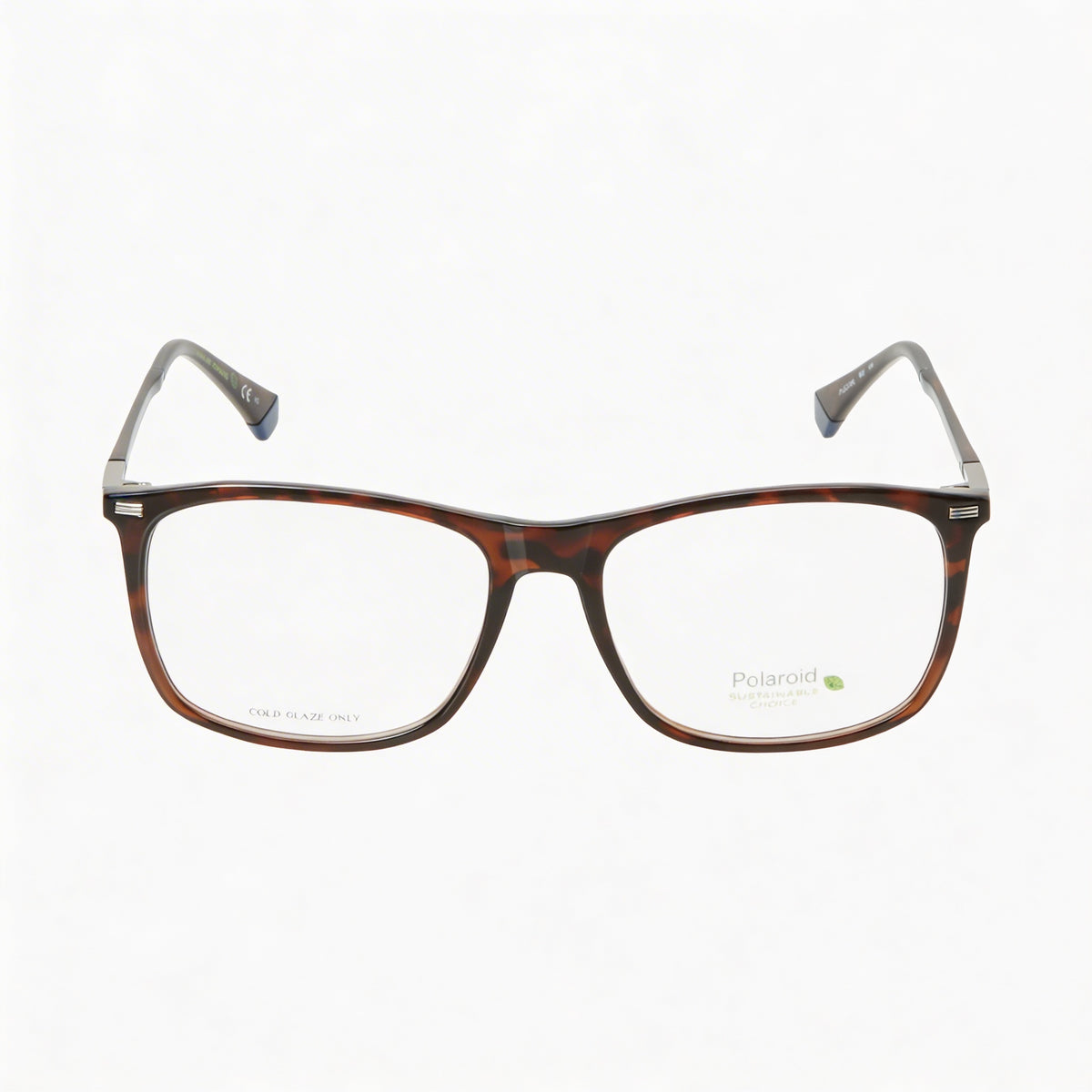 Polaroid PLD D452 Havana Rectangle Eyeglasses for Men, Injected 50mm, Photo 2