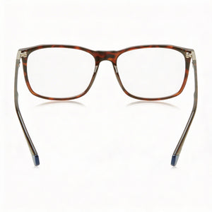 Polaroid PLD D452 Rectangle Eyeglasses Men — side view, Havana Injected temples
