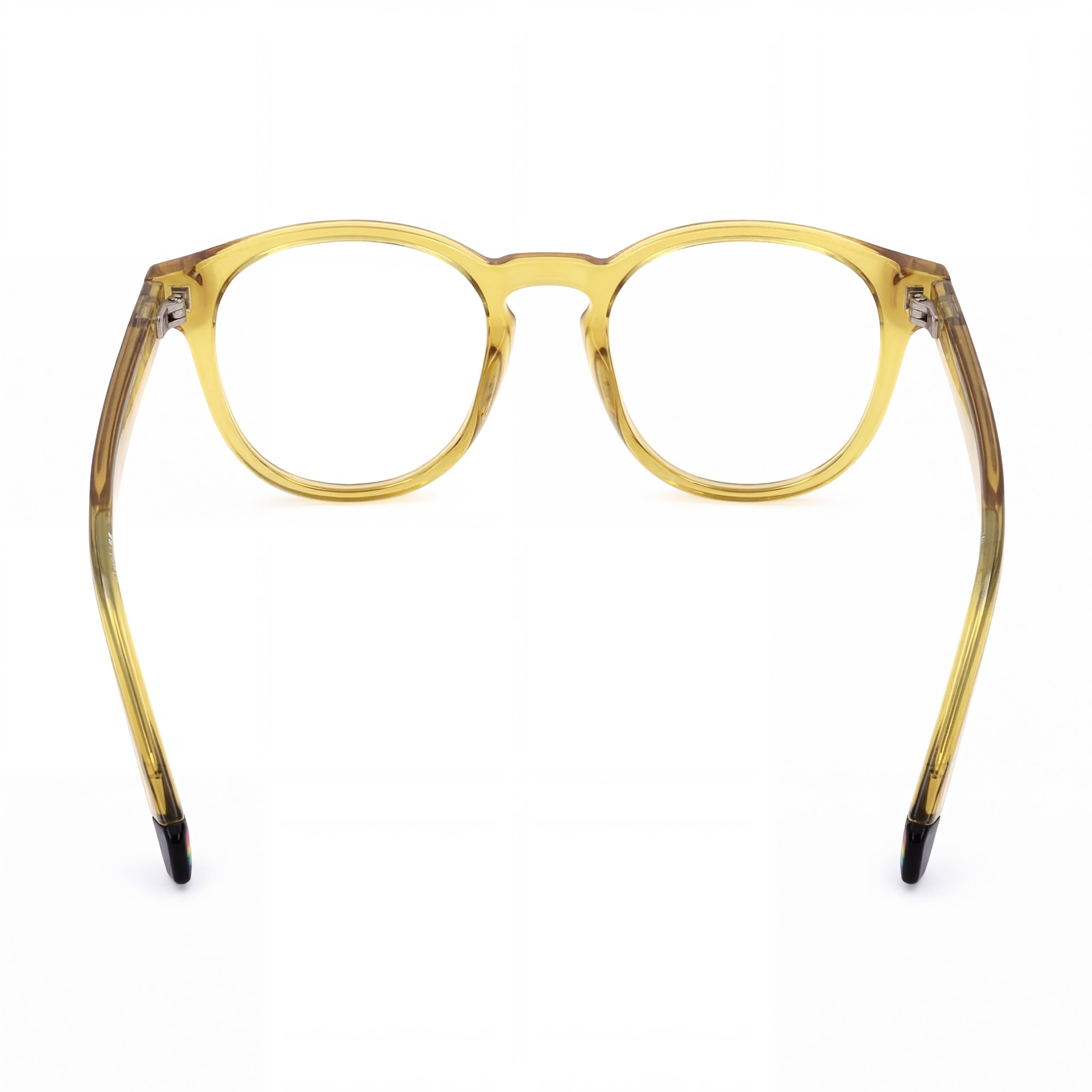 Polaroid PLD D452 Yellow Round Unisex Eyeglasses, Injected 50mm, Photo 4