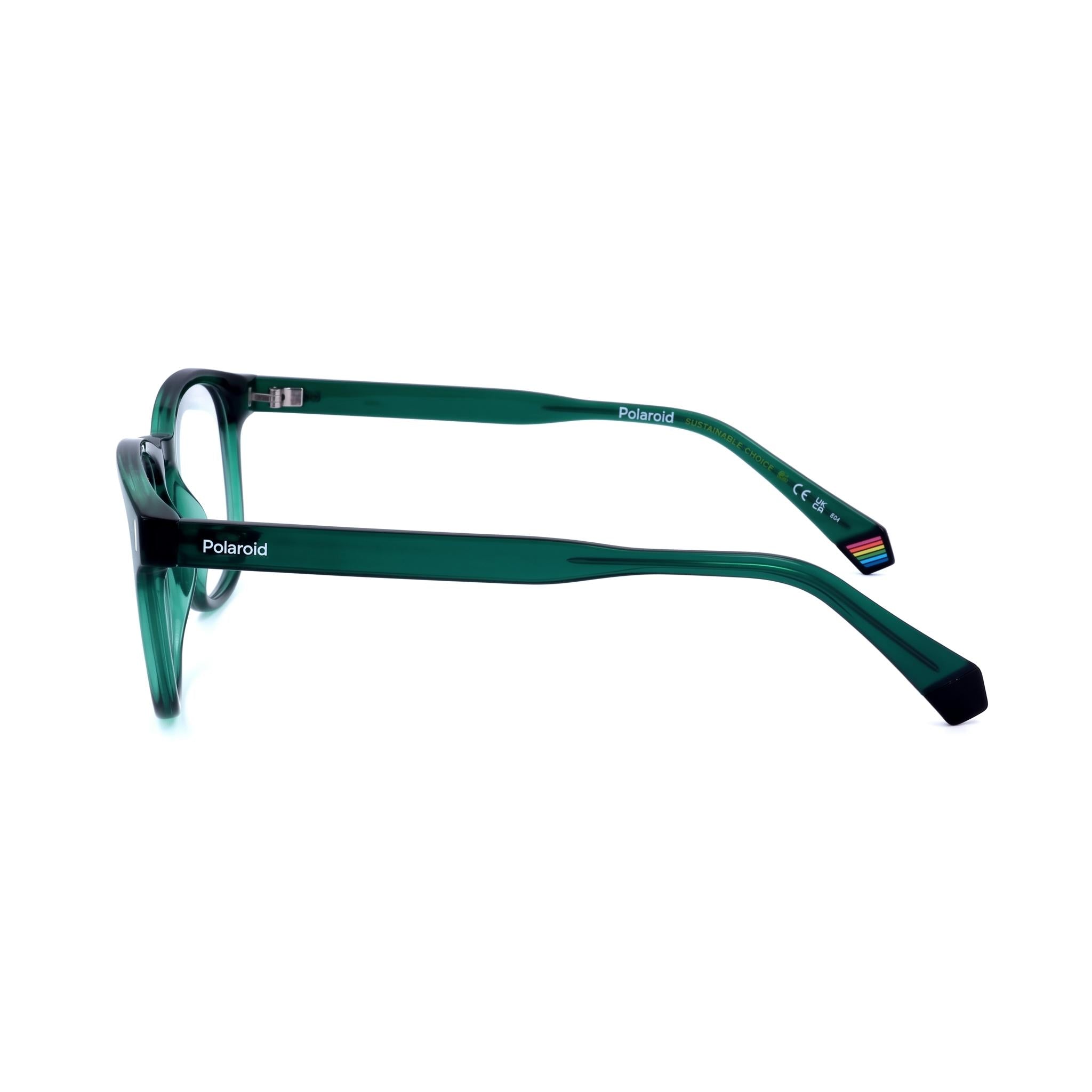 Gafas de sol de hombre modernas Polaroid con montura de acetato verde y lentes de policarbonato, protección UV, 52 mm, Photo 2