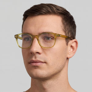Polaroid PLD D453 Yellow Eyeglasses Unisex — lifestyle wear, office and reading
