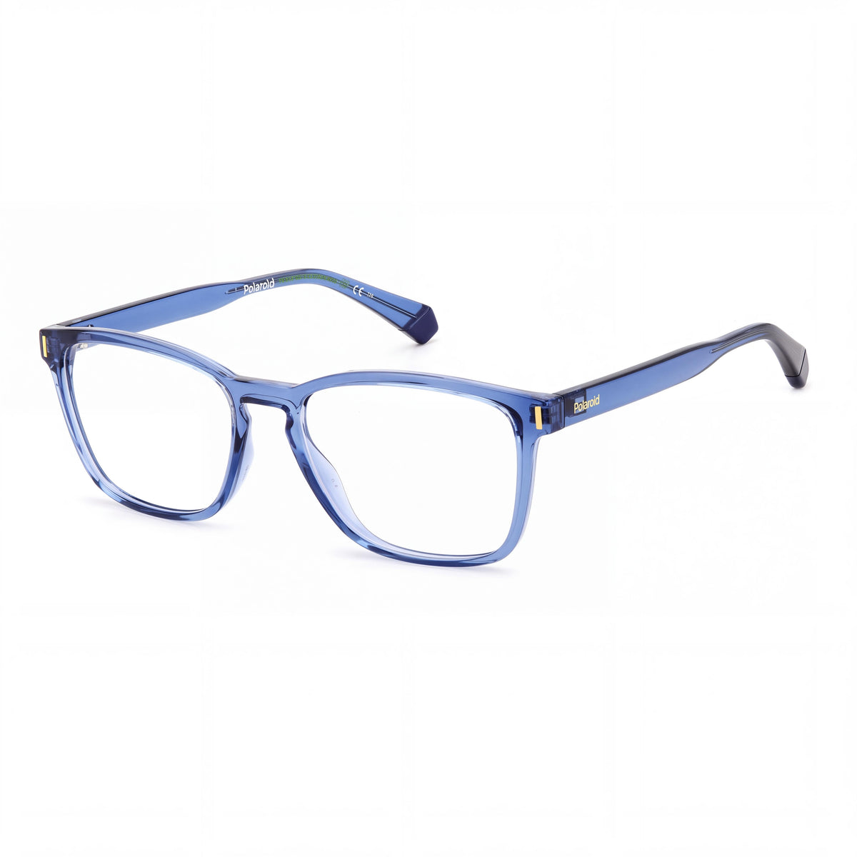 Polaroid Pld D462 Blue Rectangle Eyeglasses Unisex, 54mm, Photo 1