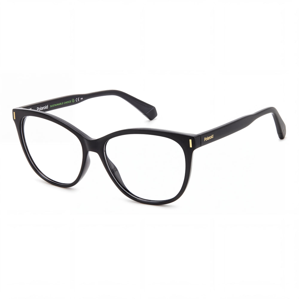 Polaroid Pld D463 Black Cat Eye Eyeglasses for Women, Injected frame