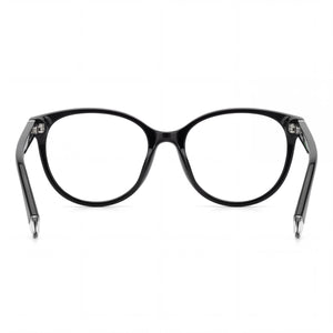 Polaroid Pld D467 Oval Eyeglasses Women — side view, Black Injected temples