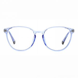 Polaroid PLD D489/G Round Eyeglasses for Women — front view, Acetate