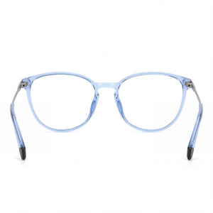 Polaroid PLD D489/G Round Eyeglasses for Women — interior view, Polycarbonate demo lenses