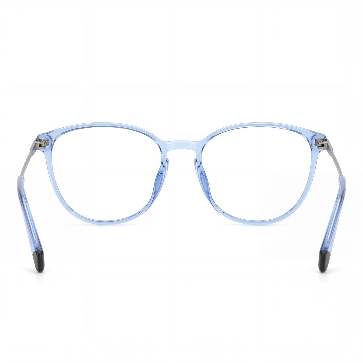 Polaroid PLD D489/G Blue Round Eyeglasses for Women, 52mm, Photo 4