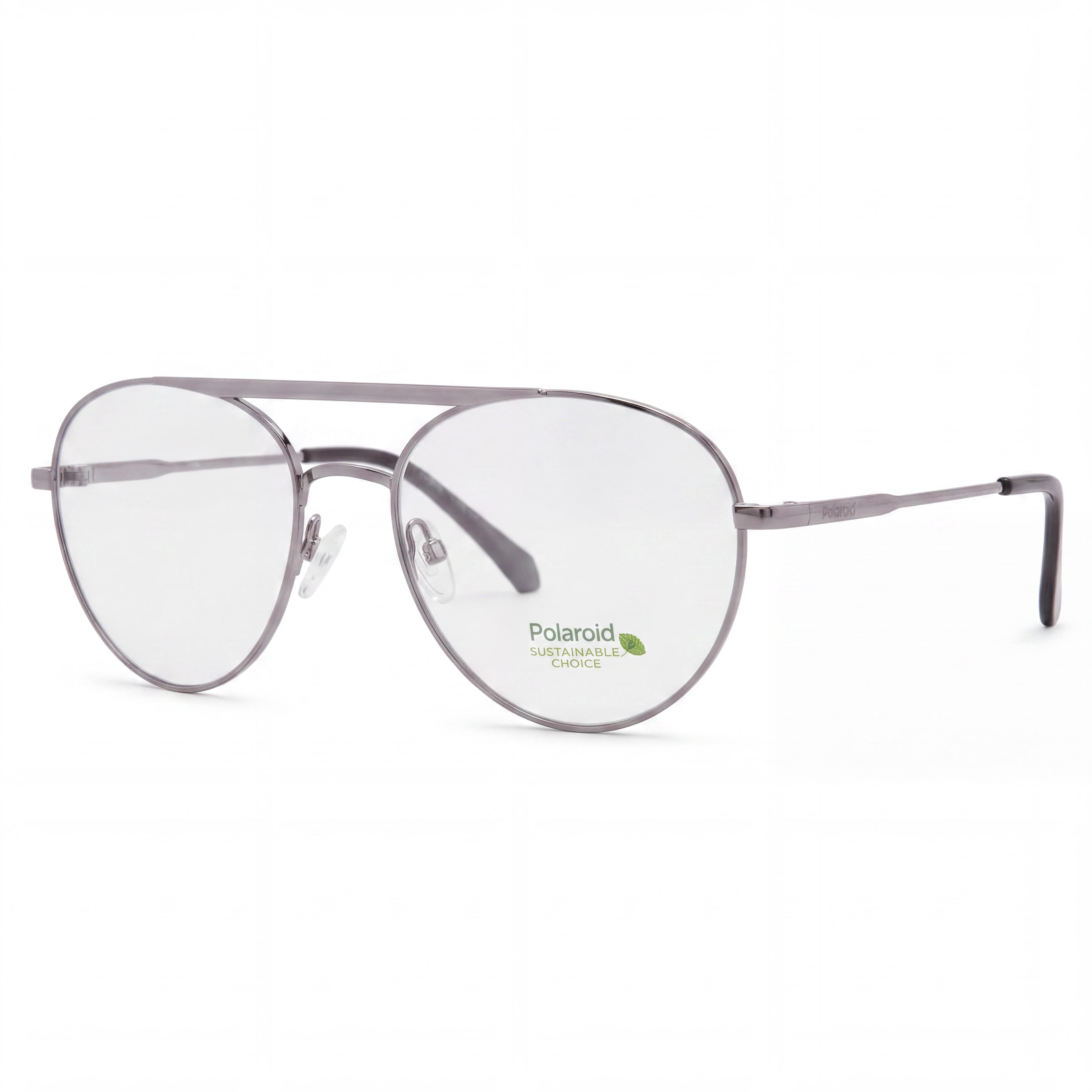 Gafas Polaroid Pld D513 Unisex ECO METAL Lentes transparentes de rutenio oscuro 55-18-145, Photo 1