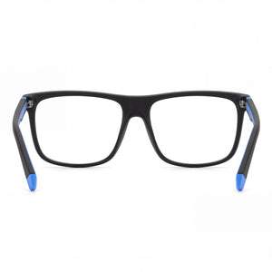 Polaroid Pld D516 Rectangle Eyeglasses Unisex — side view, Black ECO POLYAMIDE temples