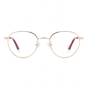 Polaroid PLD D522/G Rectangle Eyeglasses for Men — front view, ECO METAL